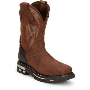 NEW JUSTIN BOOTS men's commander frontline boots in walnut